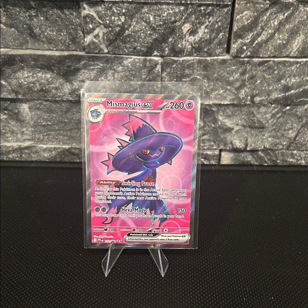 Pokemon Mismagius EX 112/094 Full Art Holo card from Phantasmal Flames 🔥 Set M/N